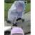 White mosquito net for stroller, 140cm, protects baby from insects