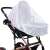White mosquito net for stroller, 140cm, protects baby from insects