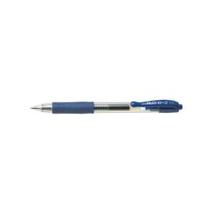 Pilot G2 0,5 mm stilou gel albastru, retractabil, cu grip din cauciuc albastru - Pilot Stilouri