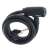 L-BRNO 150cm bicycle cable lock with keys, black