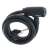 L-BRNO 150cm bicycle cable lock with keys, black