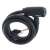 L-BRNO 150cm bicycle cable lock with keys, black