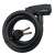 L-BRNO 150cm bicycle cable lock with keys, black