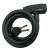 L-BRNO 150cm bicycle cable lock with keys, black