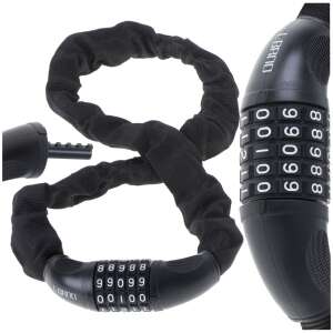 L-BRNO KX5063 combination bicycle lock, 100cm, black - L-BRNO