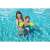 Child wearing Bestway green inflatable arm floats in a swimming pool