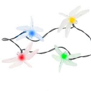 Ghirlandă luminoasă solară colorată cu libelule, decorațiune de grădină pentru exterior - Nonbrand Lanternă solară