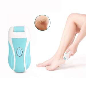 Boxili 3 in 1 multifunction cosmetic device - epilator, electric razor and callus remover, showing the device in use on a woman's leg - Epilator