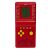 Front view of Tetris 9999in1 red handheld game console