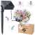 Solar powered flower string lights, 7 meters long with 50 LED lights, multi-colored, perfect for garden decoration