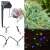 Solar powered flower string lights, 7 meters long with 50 LED lights, multi-colored, perfect for garden decoration