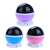 Star projector night light with moon and stars, showing different colors, blue, pink, purple