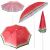 Ikonka Watermelon Print Beach Umbrella - Multiple Views
