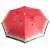 Ikonka Watermelon Print Beach Umbrella - Top View