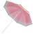 Ikonka 1.8m foldable watermelon patterned beach umbrella, tilted view