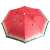 Ikonka 1.8m foldable watermelon patterned beach umbrella, top view