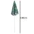 Ikonka 1.8m green leaf print beach umbrella with height dimension