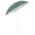 Ikonka 1.8m foldable beach umbrella with green leaf pattern, side view