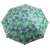Ikonka 1,8m összecsukható napernyő zöld levélmintával, felülnézet