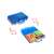 Blue plastic storage case for Creative Mosaic building toy set