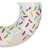 Intex unicorn donut pool float, white with sprinkles, for kids, close-up of sprinkles