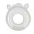 Intex unicorn donut pool float, white with sprinkles, for kids, close-up of valve