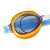 Close-up of Bestway 21002 blue and orange kids swimming goggles lens