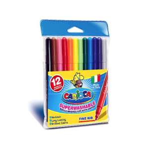Carioca Superwashable Filzstifte mit feiner Spitze, 12 Farben - Zeichengeräte