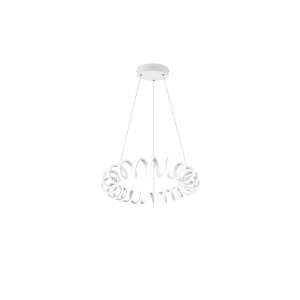 TRIO Curl 33W 3500lm 4000K biela závesná lampa - Lampy&osvetlenie