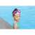 Bestway Aqua Champ Essential pink swimming goggles for kids, worn by a child