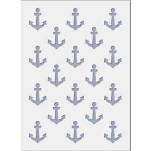 Festősablon horgony mintával festéshez, kézműveskedéshez és dekorációhoz - Rajzsablon