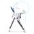EcoToys Reindeer Blue Folding High Chair, adjustable features