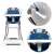EcoToys Reindeer Blue Folding High Chair with detail shots