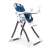 EcoToys Reindeer Blue Folding High Chair, side view
