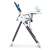 EcoToys Reindeer Blue Folding High Chair, side view