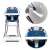 EcoToys Reindeer Blue Folding High Chair with detail shots