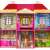 Casa de papusi Villa cu 2 etaje si cu mobilier pentru papusi Barbi Ecotoys #roz 31212613}