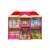 Casa de papusi Villa cu 2 etaje si cu mobilier pentru papusi Barbi Ecotoys #roz 31212613}