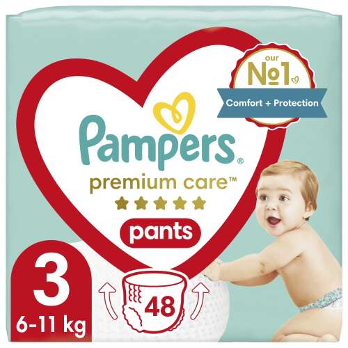 Pampers Premium Care Pants пелени размер 3 за бебета от 6-11 кг, 48 броя