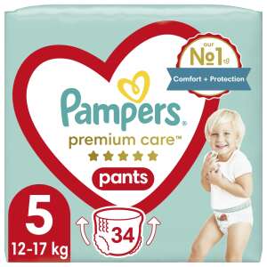 Pampers Premium Care Pants rozmiar 5 dla niemowląt 12-17 kg, 34 sztuk - Pampers