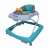 Baby Mix baby walker with turquoise and gray colors, 3/4 view