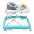 Baby Mix baby walker with turquoise and gray colors, side view