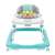 Baby Mix baby walker with turquoise and gray colors, front view
