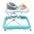 Baby Mix Babywalker in Türkis und Grau, Seitenansicht