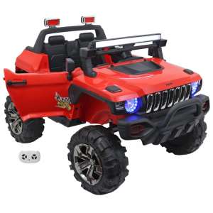 Baby Mix 2 személyes prémium Elektromos terepjáró távirányítóval 12V #piros
