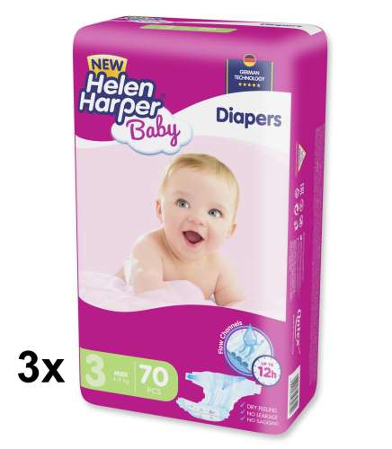 Helen Harper Panama Baby havi Pelenkacsomag 4-9kg Midi 3 (210db) 31217963