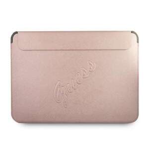 Guess Laptop táska GUCS13PUSASPI 13" rózsaszín Saffiano Script 55374643 