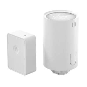 Meross MTS150HHK Inteligentna Głowica Termostatyczna WiFi z Hub, Kompatybilna z HomeKit, Automatyzacja Smart Home, Oszczędność Energii, Zdalne Sterowanie, Sterowanie Głosem - Głowica termostatyczna