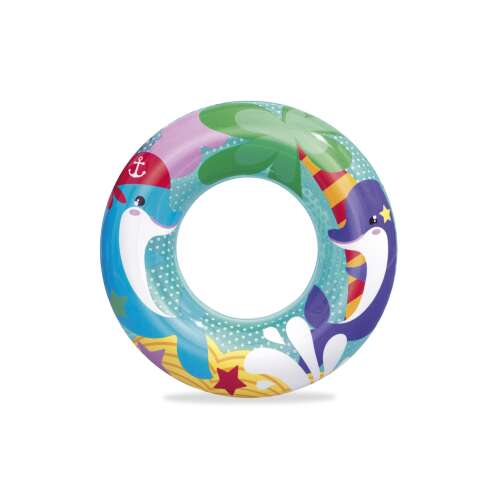 Bestway 51 cm aufblasbarer Schwimmring für Kinder mit Delfin-Design