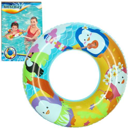 Bestway 51cm Penguin Inflatable Swim Ring for Kids